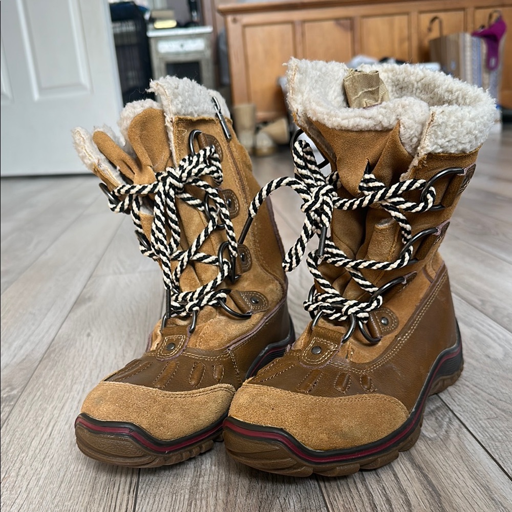 Pajar Chestnut Brown Cozy Winter Boots